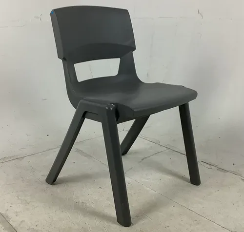 Grey plastic Stacking Chiar