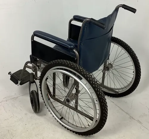 Navy Black and Silver Wheelchair