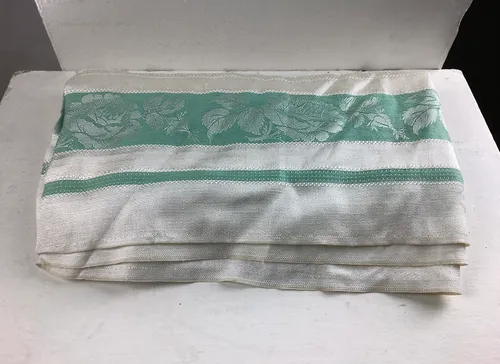 Green and silver fabric 