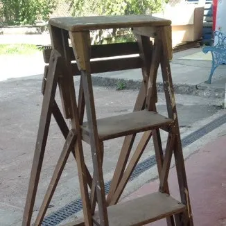 wooden 4 step ladders