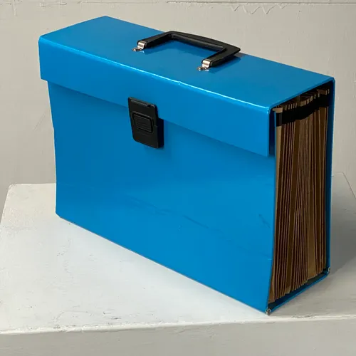 Blue Accordion Expanding File