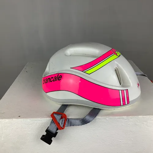 Brancale White with Pink Trim Bike Helmet