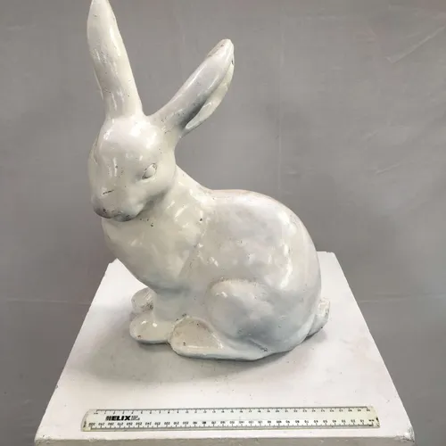 Large White Ceramic Rabbit Ornament