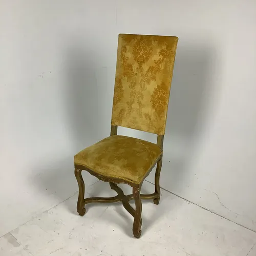 Gold Patterned Fabric Chair