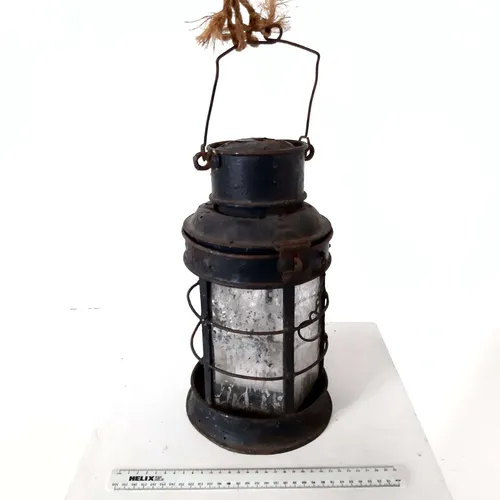 Round cased iron lantern 