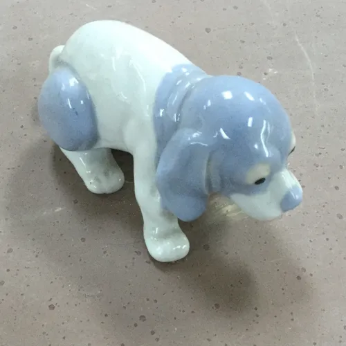Small ceramic dog ornament 