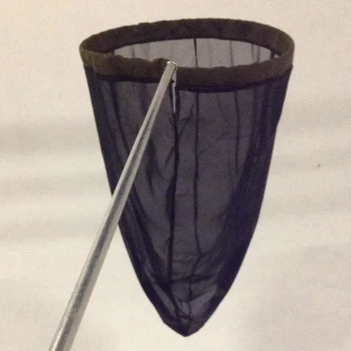 Fishing Net Black / Green with Metal Handle