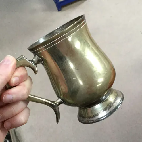 Gold metal cup