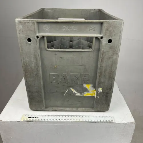 Grey Barr Plastic Bottle Crate
