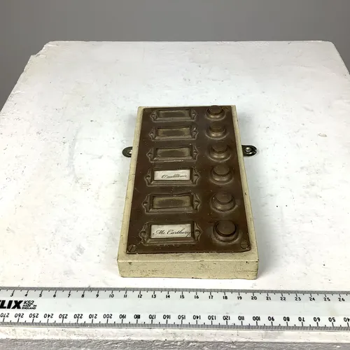 Brass With Cream Edge Period Apartment Door Entry Doorbell System