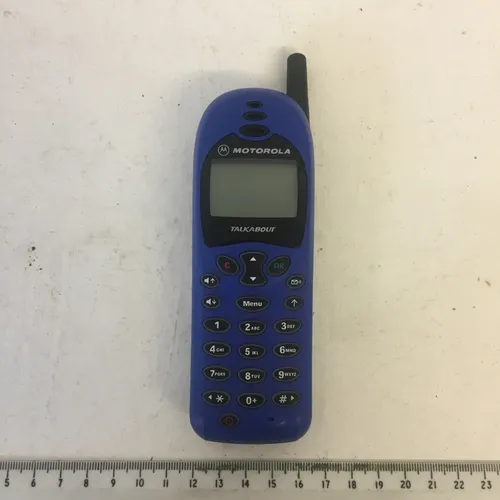 Motorola mobile phone blue