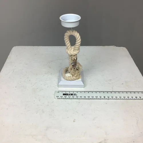 Seashell Rope Tea Light Holder Stand