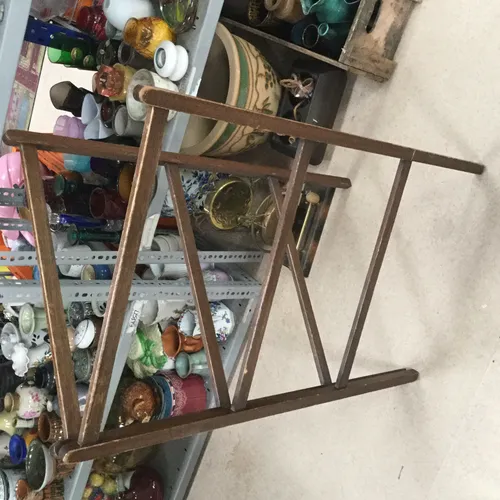 Wooden foldable clothes rack 