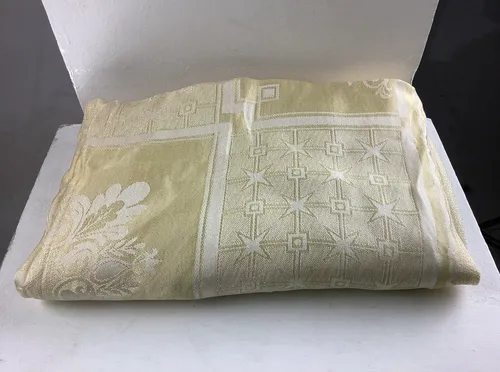 Gold and white vintage fabric