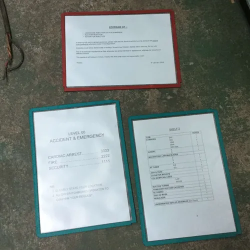 Plastic wall displays