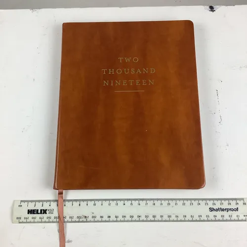 2019 Brown Leather Diary