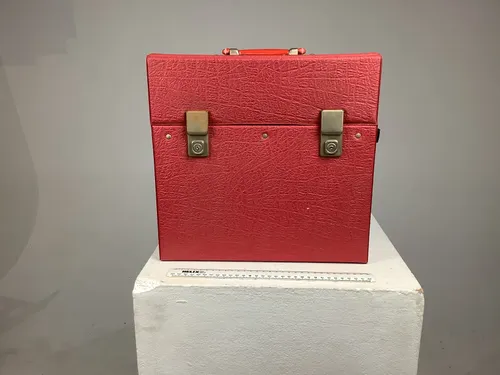 Period Red Vinyl Record LP Case