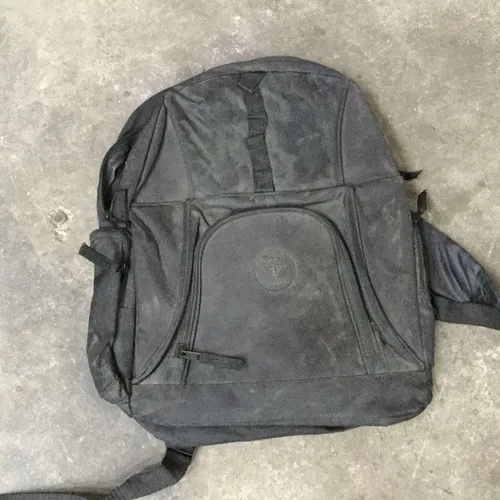 Black compass backpack
