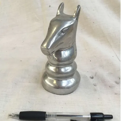 Metal Horse Head/Chess Piece Ornament 