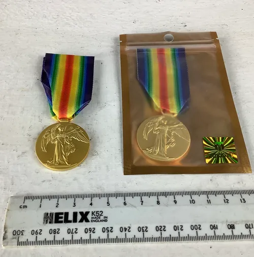 Rainbow Ribbon “ The Great War for Civilisation 1914 - 1919” Lapel Medal