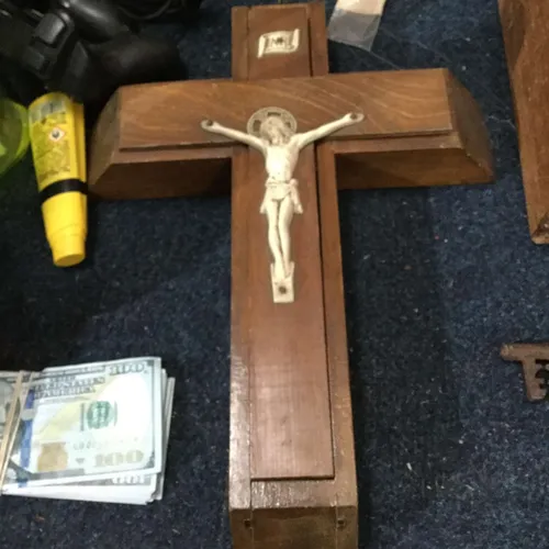 Period Wood Last Rites Cross Crucifix