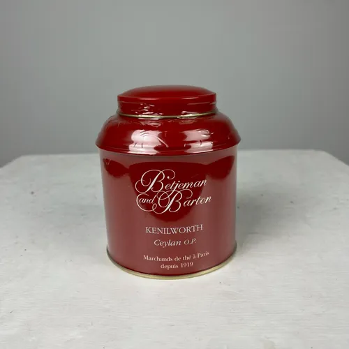 Deep Red Ceylan Tea Tin