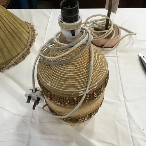 Beige Brown Ceramic Table Lamp