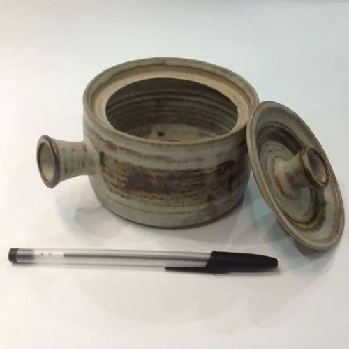 handmade ceramic dish with lid