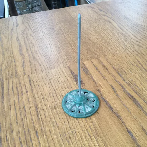 Period Green Metal Base Receipt Invoice Spike