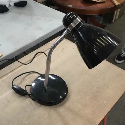 Black and Silver Anglepoise Desk Lamp