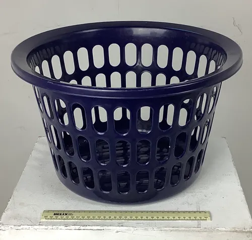 Blue Round Laundry Basket