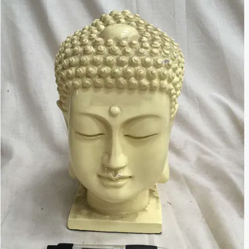 Cream Buddha head/bust ornament 