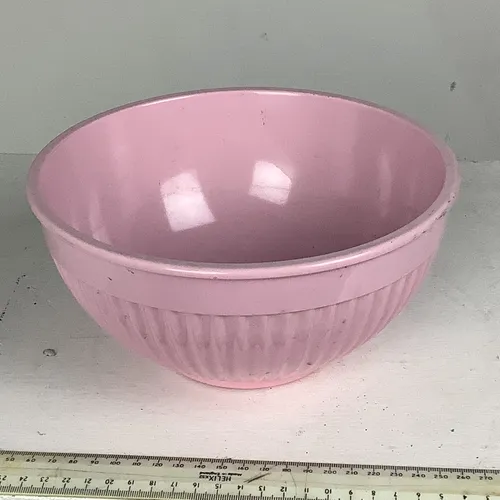 Pink Plastic Mixing Bowl 