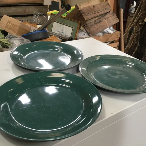 Plastic Green Plate