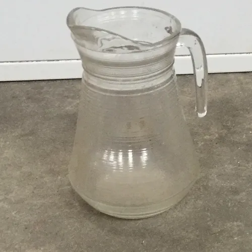 Plain glass catering Jug