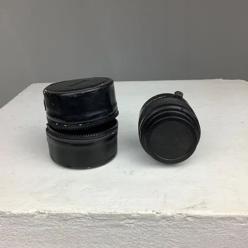 Black 70-150mm Lens in Black Leather Case