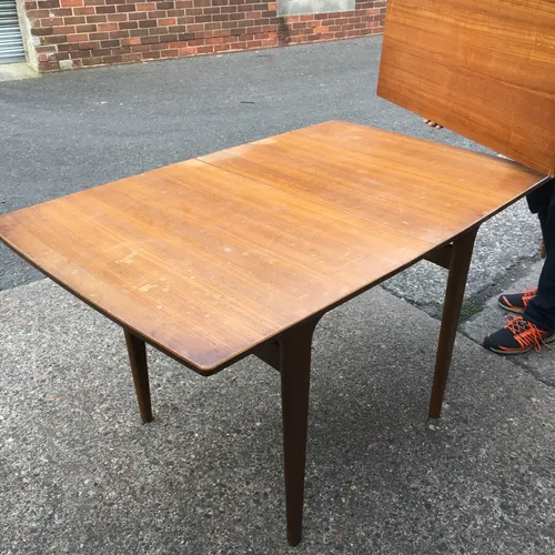 Mid Century teak extendable kitchen dining table