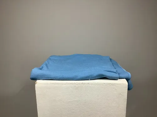 Blue hospital blanket
