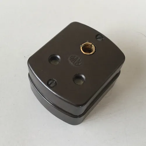 Period Brown MK Bakelite Plug Socket