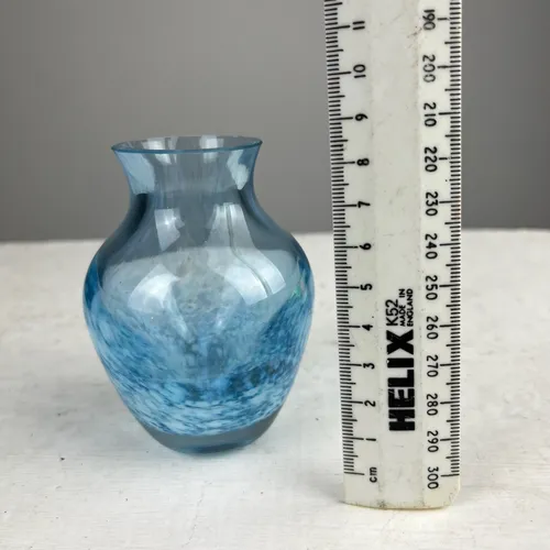 Small Blue Glass Vase/Bud Vase