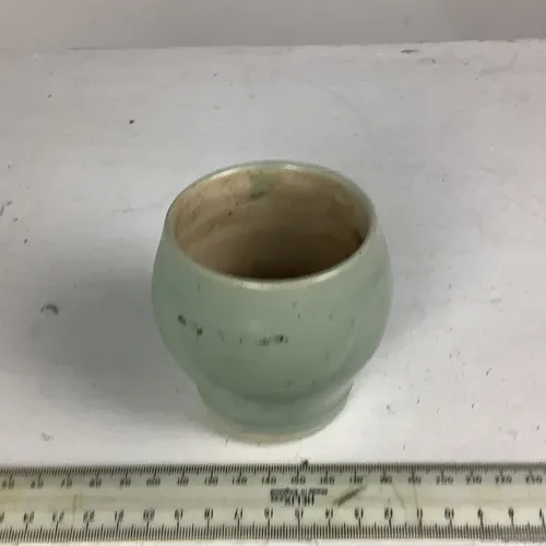 Duck Egg Blue Stoneware Pot