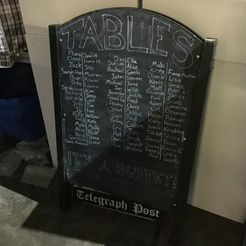 Black Metal Frame A-Frame Chalkboard Blackboard