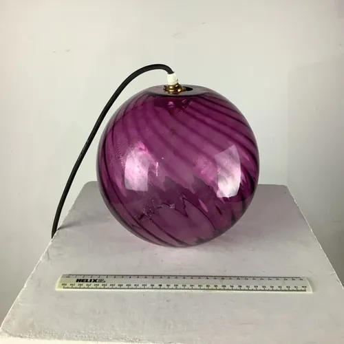 Purple Glass Ball Ceiling Hanging Light