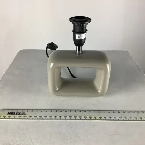 Grey Ceramic Square Lamp Base