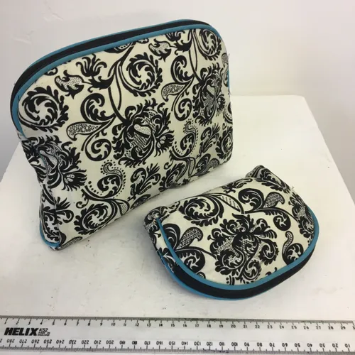 Black and White Washbag/Toiletry/Make Up Bag