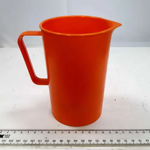 Retro Welware orange plastic jug