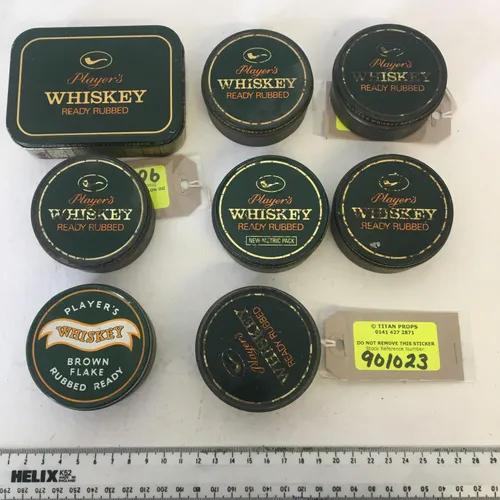 Player's Whiskey pipe tobacco tin