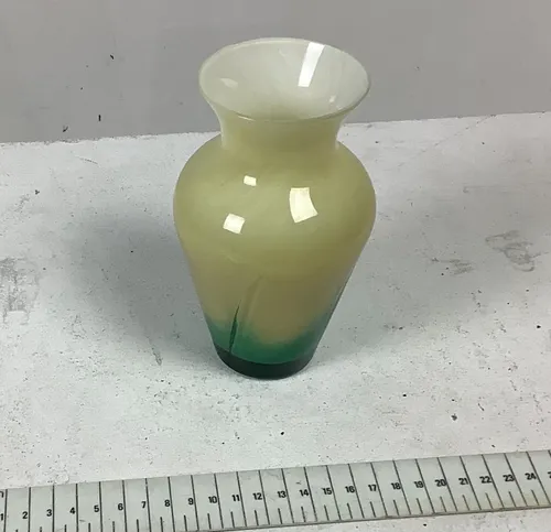 Small White and Blue Vase