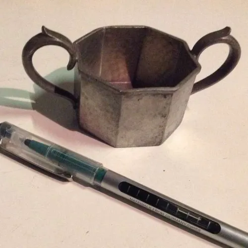 faceted pewter bowl 1