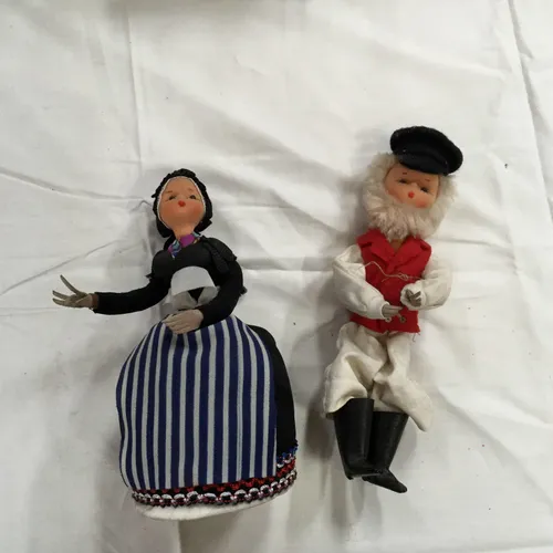 Pair of Period Dolls